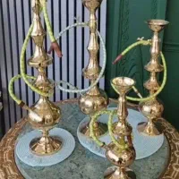 ارزون تر از همه جا قلیان تمام برنج مینا کاری شده|صنایع دستی و سایر لوازم تزئینی|آبادان, |دیوار