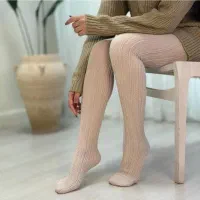 تولیدی عمده- جوراب شلواری گندمی بزرگ۸تا۱۰