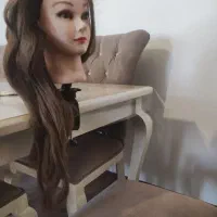 صندلی اصلاح در حد نو و کله مانکن باموهای بلند|آرایشگاه و سالنهای زیبایی|ارومیه, |دیوار