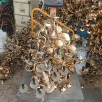 معامله لوسترهای برنجی آب طلا ‌‌ قدیمی