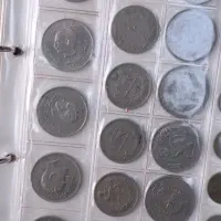 آلبوم سکه های پهلوی .چندتایی خارجی و جمهوری