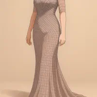 لباس مجلسی تماما سنگ دوزی