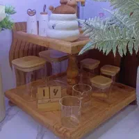 استند چوبی دو طبقه