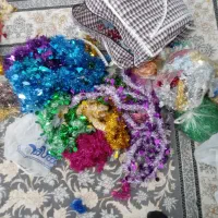 لوازم تم تولد ریسه نخ زری|صنایع دستی و سایر لوازم تزئینی|تهران, مشیریه|دیوار