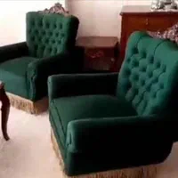 چهارتا مبل تک نفره چوب گردو