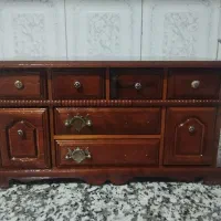 صندوقچه زیور آلات چوبی دوره پهلوی