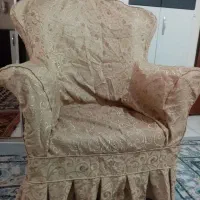 روکش پارچه‌ای مبل ۹ نفره کاملا سالم و تمیز