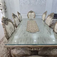 میز نهارخوری ۸ نفره سلطنتی|میز و صندلی غذاخوری|گناباد, |دیوار