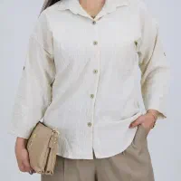 شومیز راه راه جلو دکمه مدل 10355