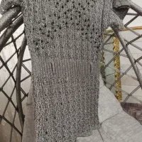 بافت زنان سایز بزرگ طوسی خوشنرگ  نو