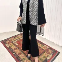 ست دوتیکه کت و شلوار مزونی گلدوزی پولک دوزی