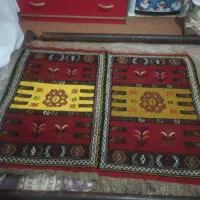 گلیم پادری دستبافت کرمانج.|گلیم، جاجیم، گبه|بجنورد, |دیوار