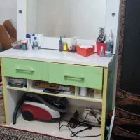 میز آرایش آیینه دار رینگ لایتی با دو کشور بزرگ