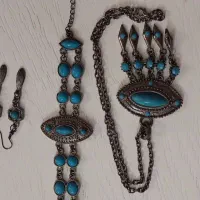 نیم ست قدیمی فیروزه زیبا و جذاب|بدلیجات|کرج, حیدرآباد|دیوار