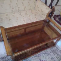مبل راحتی ۹ نفره با میز وسط دوطبقه شیشه ای|مبلمان خانگی و میز عسلی|اندیشه, شهرک مریم|دیوار