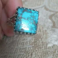 انگشترفیروزه بارکاب نقره|جواهرات|سبزوار, هویزه|دیوار