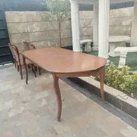 فروش ۲دست میز نهارخوری ۶نفره سالم|میز و صندلی غذاخوری|رودهن, |دیوار
