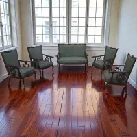 مبل ۶نفره مدل اتریشی درحدجهیزیه عروس با میز و عسلی