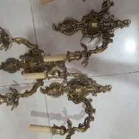 دیوار کوب برنز قدیمی ۳ تعداد