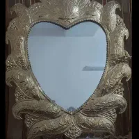 آینه و شمعدان برنجی اصل قدیمی