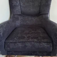 مبل تکی رنگ مشکی