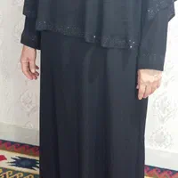 مانتو مشکی طرح عبایی وشنلی