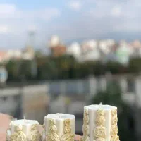 شمعهای شش ضلعی کارشده