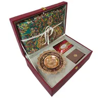 ست هدیه شیرینی یزدی به همراه حافظ و رومیزی ترمه
