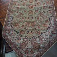 رومیزی ترمه یزد۵تکه قهوه ای رنگ
