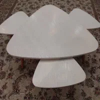 میز جلو تلویزیون و عسلی ۴ تیکه