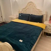 سرویس خواب دو نفره همراه پاتختی و دراور ومیز ارایش