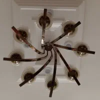 لوستر استیل رنگ برنز|لوستر و چراغ آویز|رباطکریم, رباطکریم|دیوار