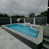 اجاره کلبه سویسی استخر روباز  چهارفصل|اجارهٔ کوتاه‌مدت ویلا و باغ|چمستان, |دیوار