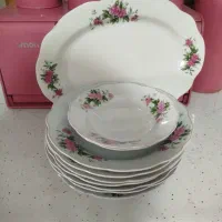 ظروف گل سرخی قوری چینی|ظروف سرو و پذیرایی|کرج, حصارک بالا|دیوار