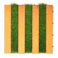 تایل چمن مصنوعی و چوب ترموود
