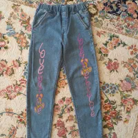 شلوار جین دخترانه کاملا نو