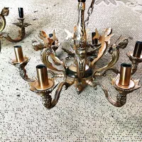 لوستر برنجی طرح آنجل