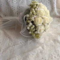 دسته گل عروس|گل مصنوعی|اصفهان, مفتح|دیوار