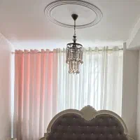 دو عدد پرده دکور پانچ و حریردر حدنو