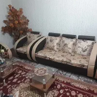 مبل راحتی ۸نفره دور چرمی و پارچه ی برجسته ی اعلاء|مبلمان خانگی و میز عسلی|شاهین دژ, |دیوار