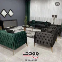 ست مبل چستر + میز ناهارخوری  + جلو مبلی و عسلی