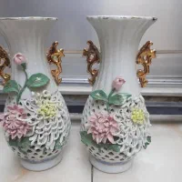 گلدان شمعدان انتیک برنز