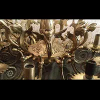 لوستر برنزی وبرنجی قدیمی|لوستر و چراغ آویز|سبزوار, فیاض|دیوار
