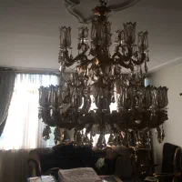 لوستر ورقه طلا|لوستر و چراغ آویز|تهران, ستارخان|دیوار