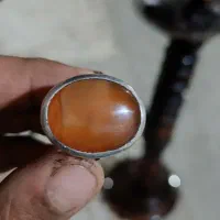 انگشتر عقیق یمنی و فیروزه نیشابور