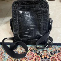 کیف کراس بادی مشکی   چرم کروکو   چرم درسا
