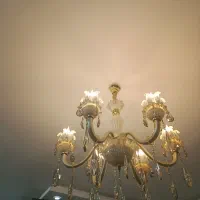 لوستر کریستال 6شاخه|لوستر و چراغ آویز|اصفهان, درب سیبه علیا|دیوار