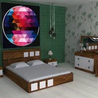 تخت خواب مدل مربع//تو لیدی تخت رادفر