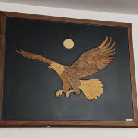 تابلوطرح عقاب،طرح چوب