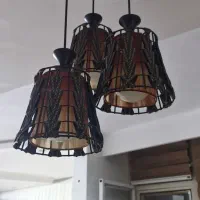 لوستر مخصوص آشپز خانه تمیز با نور خوب